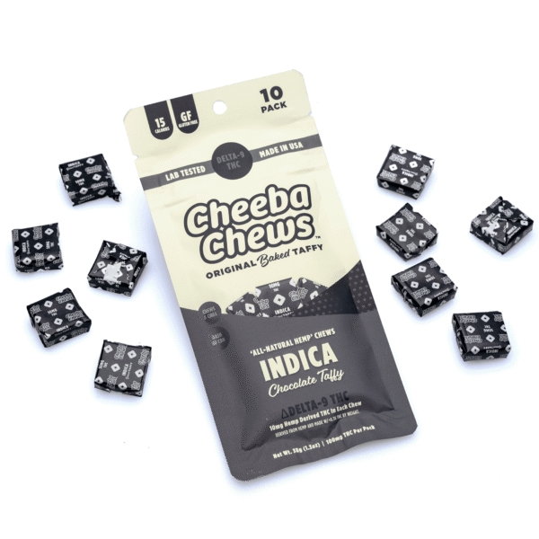 Cheeba-Chews-Delta-9-Chocolate-Taffy-Indica-100-mg-Delta-9-THC-Total-combo.png Cheeba Chews Delta 9 Chocolate Taffy – Indica (100 mg Delta 9 THC Total)