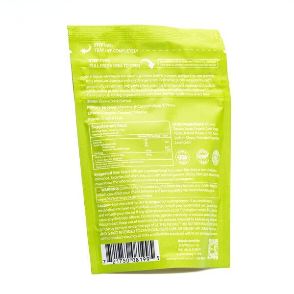 Erth Wellness THC Live Resin Gummies – Green Crack