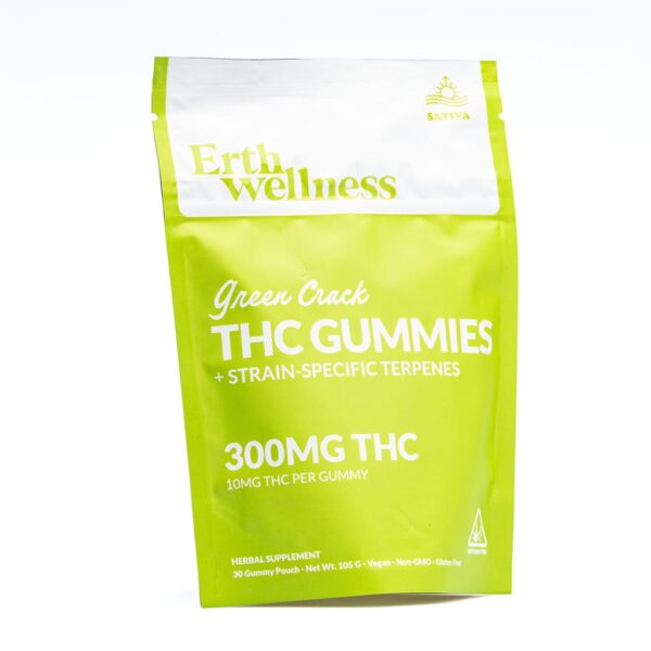 Erth Wellness THC Live Resin Gummies – Green Crack