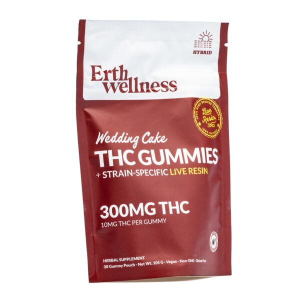 Erth Wellness THC Live Resin Gummies – Wedding Cake