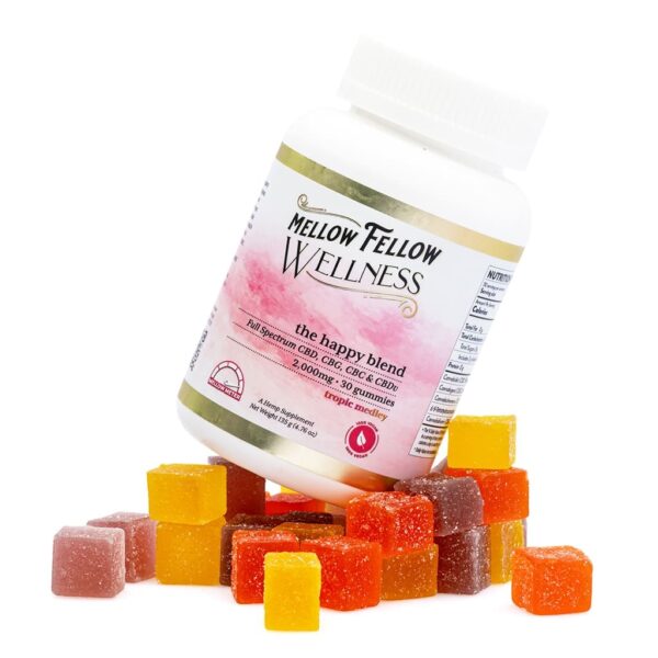 Mellow-Fellow-Wellness-Gummies-Elevate-Blend-Tropic-Medley-2000-mg-Total-Cannabinoids-combo.jpg Mellow Fellow Wellness Gummies – Happy Blend – Tropic Medley (2000 mg Total Cannabinoids)