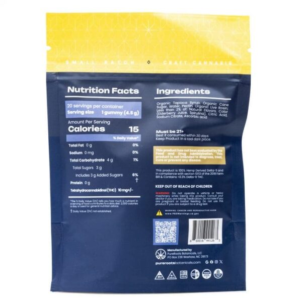 Pure-Roots-Botanicals-THCa-Live-Rosin-Gummies-Pineapple-Paradise-200-mg-Total-Delta-9-THC-bag-back-700x700-1.jpg Pure Roots Botanicals THC Live Rosin Gummies – Pineapple Paradise (200 mg Total Delta 9 THC)