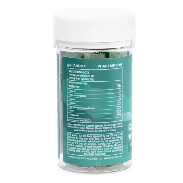 VIIA Delta 9 and CBD Cloud 9 Relief Gummies – 10 mg THC