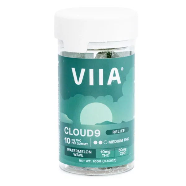 VIIA Delta 9 and CBD Cloud 9 Relief Gummies – 10 mg THC