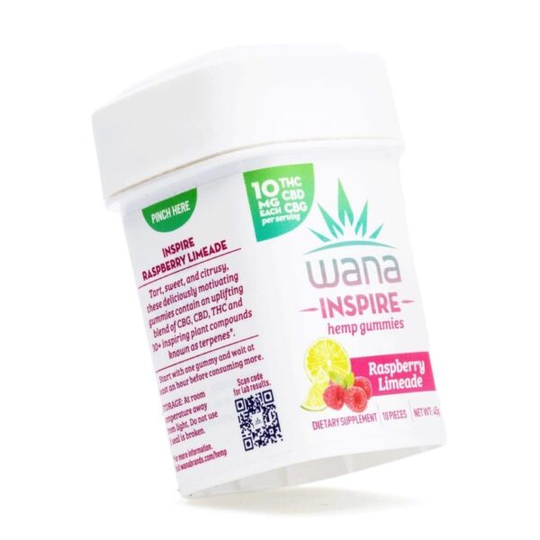 Wana-Inspire-Gummies-Raspberry-Limeade-300-mg-Total-Cannabinoids-jar-front-scaled-1.jpg Wana Inspire Gummies – Raspberry Limeade (300 mg Total Cannabinoids)