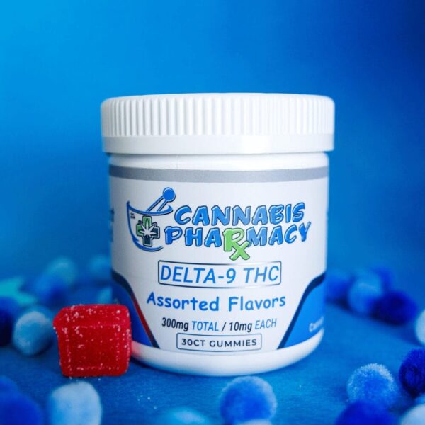 cannabis-pharmacy-thc-gummies-10mg-delta9-au.jpg Cannabis Pharmacy Delta-9 THC Gummies | 10mg – Assorted Flavors – 30ct