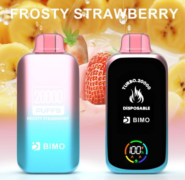 Bimo vape-Turbo-20000-Puffs-Frosty Strawberry