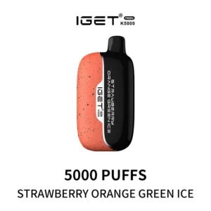 Iget Moon 5000 Puffs Strawberry-Orange-Green-Ice