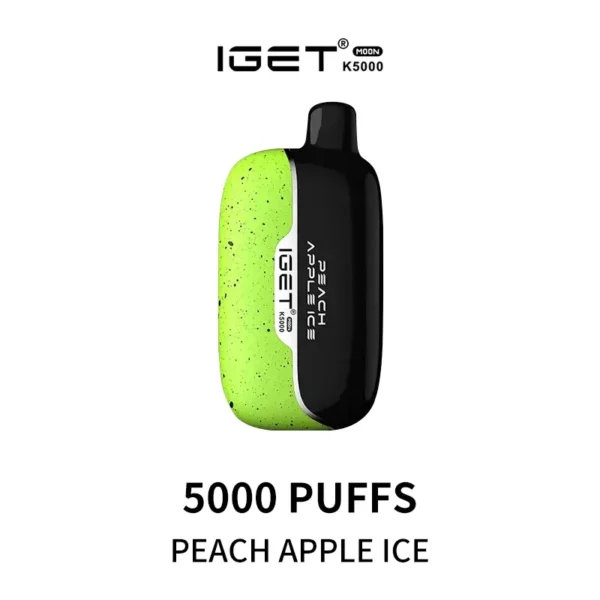 Iget Moon 5000 Puffs Peach-Apple-Ice